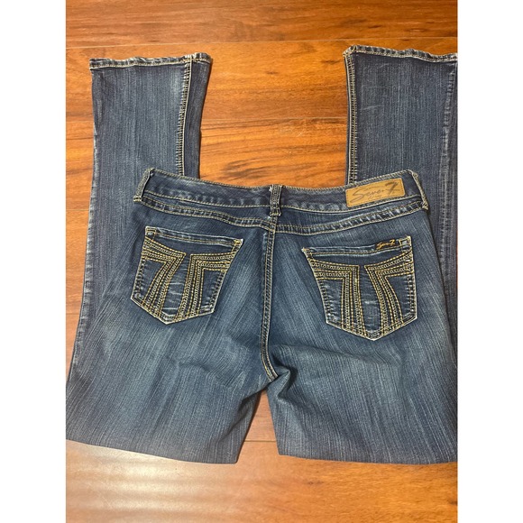 Seven 7 Denim - Seven 7 stylish jeans with rhinestone button Sz 8